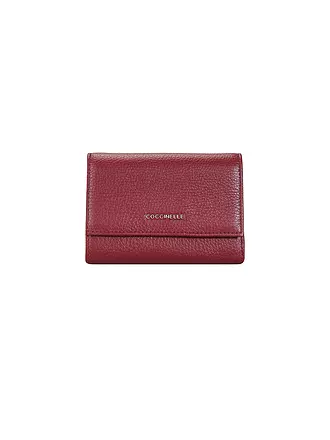 COCCINELLE | Portefeuille METALLIC SOFT | dunkelrot